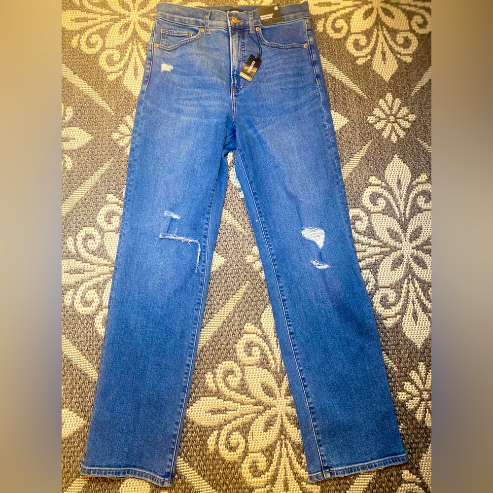 💙NEVER WORN | Express Modern Straight Super High Rise Jeans | Size 4R